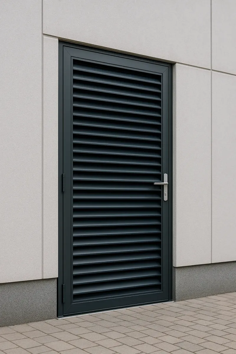 steel louvred doors - professional steel doors available in Portsmouth from UK manufacturers